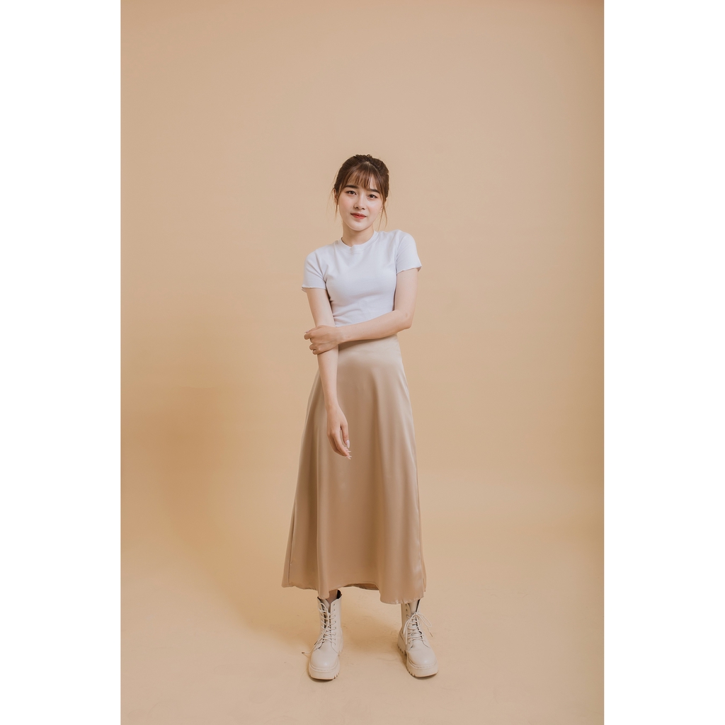 [Miều Fashionista] Áo croptop tay ngắn Anna Color