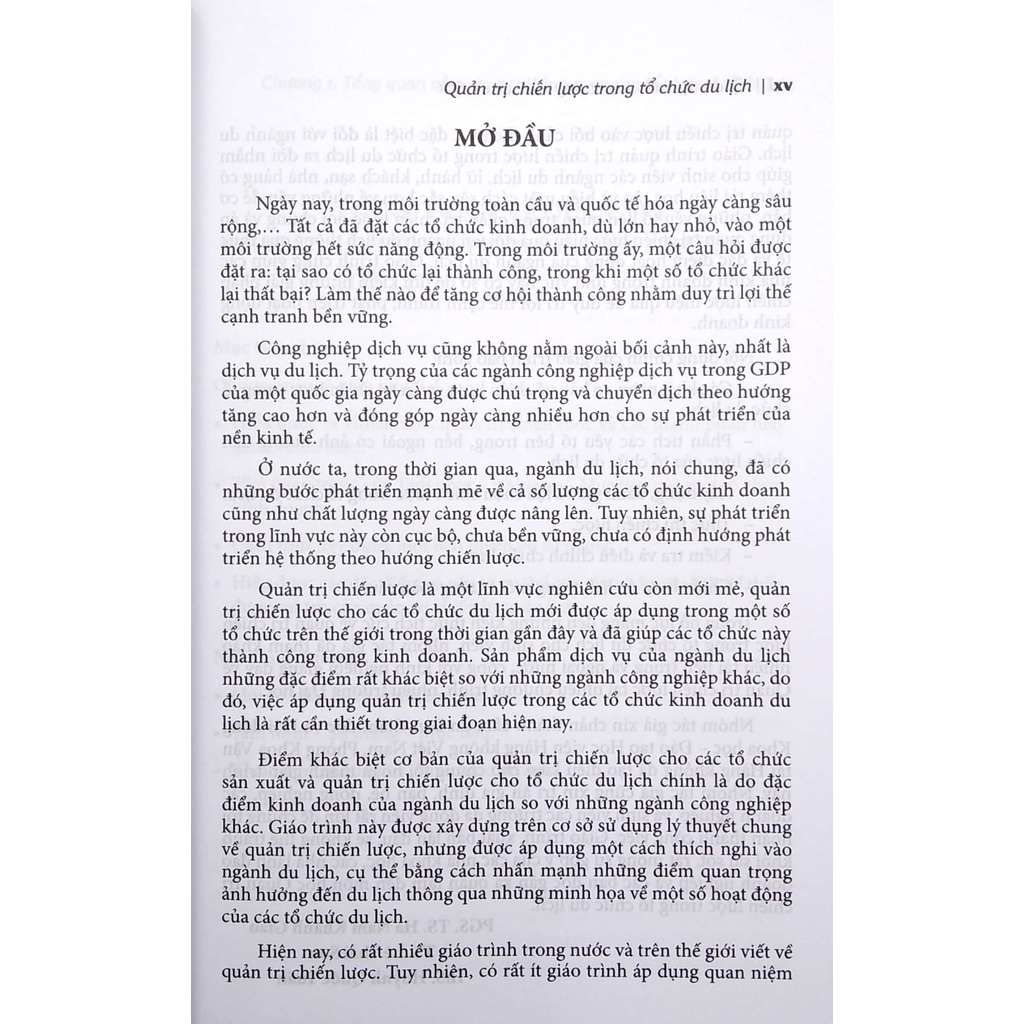 Sách - Giáo Trình Quản Trị Chiến Lược Trong Tổ Chức Du Lịch