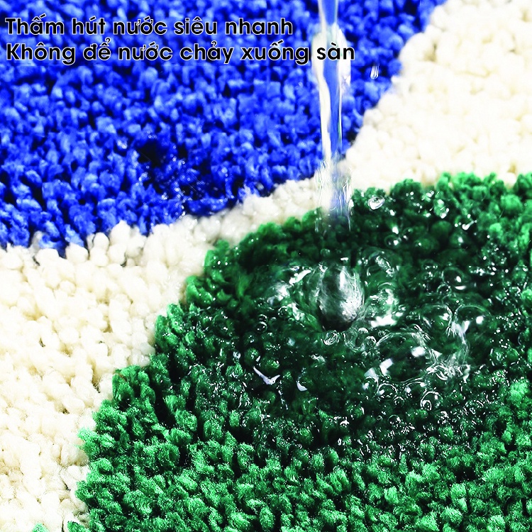 Thảm lau chân chùi chân chống trượt thấm nước nhà bếp nhà tắm phòng khách, giẻ lau chân đế chống trượt TINZ|Mã Hoatiet