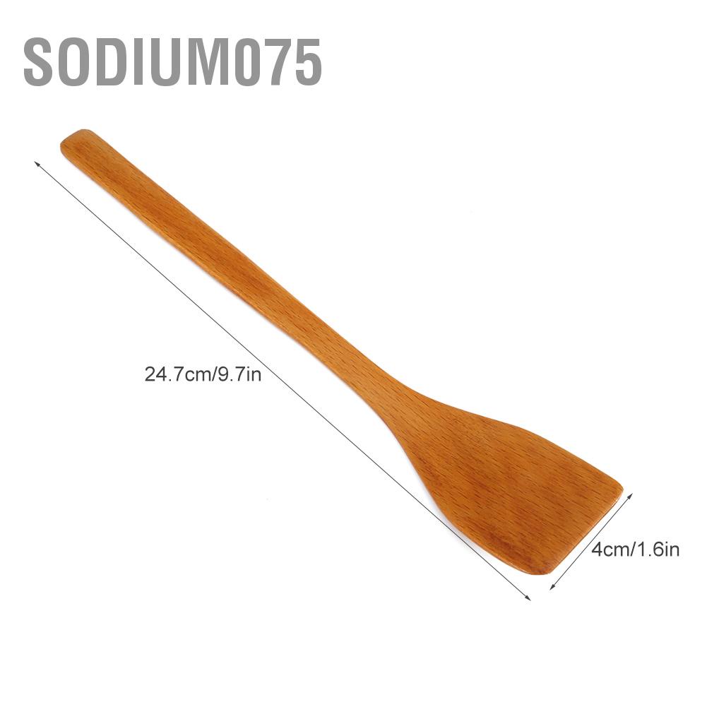 Hàng Hot Dao xoay thìa gỗ không dính Xẻng xào nấu ăn Đồ dùng nhà bếp Hàng giao ngaySodium075