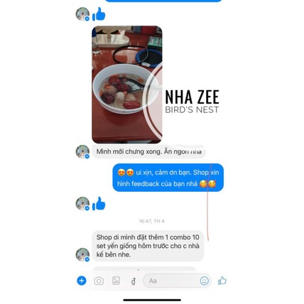 Set yến sào nguyên chất gồm yến viên hoa hồng kèm nguyên liệu Yến sào Nhà Zee