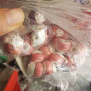 Mèo gốm làm vòng handmade