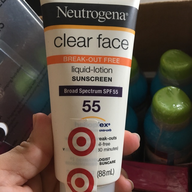 Hàng nội địa Mỹ Kem Chống Nắng Neutrogena Clear Face SPF 55