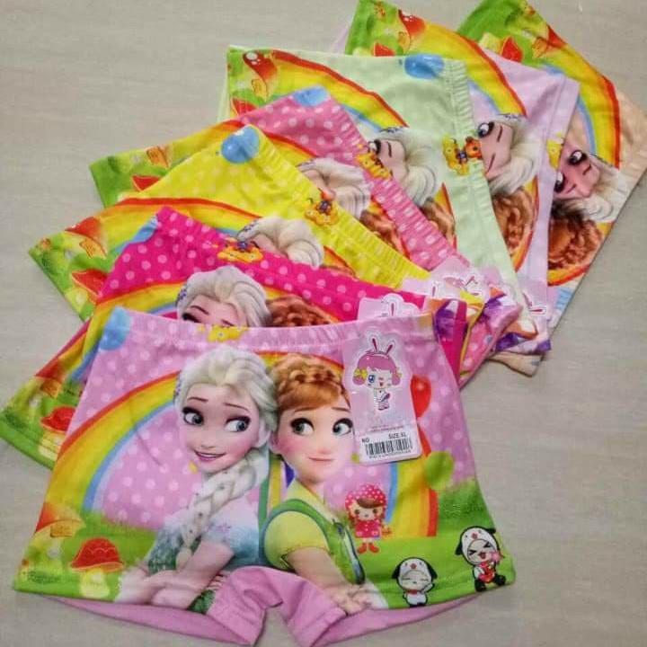 Sét 10 quần chíp đùi elsa 3D cực đẹp cho bé gái