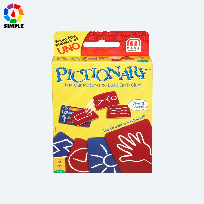 UNO Pictionary Card Game Bộ Bài Uno Piction Độc Đáo Thú Vị