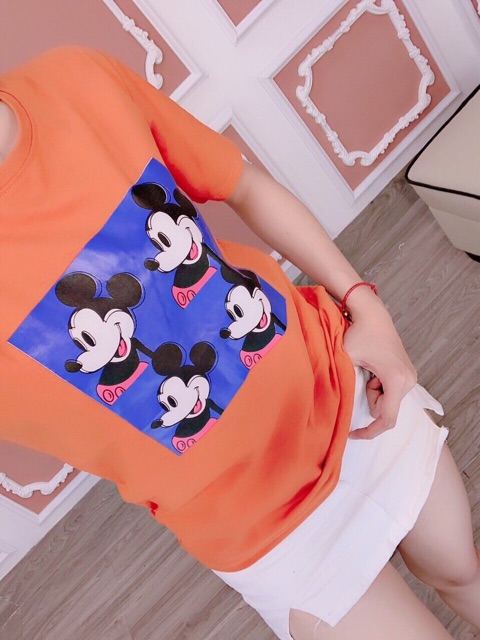 Áo thun form rộng mickey (chất dày đẹp)