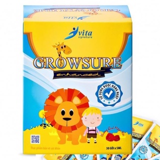 Growsure Enhanced - Siro Giúp Trẻ Ăn Ngon, bổ sung dưỡng chất giúp Tăng Sức Đề Kháng, phát triển não bộ