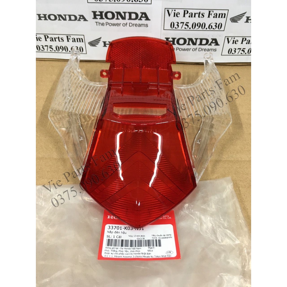 Chụp đèn hậu Wave RSX Fi 110 , Chính hiệu Honda Motor VN