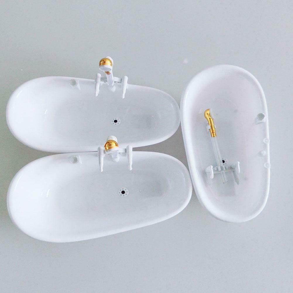 1 bồn tắm mini tỉ lệ 1/6 cho nhà búp bê H3Y0