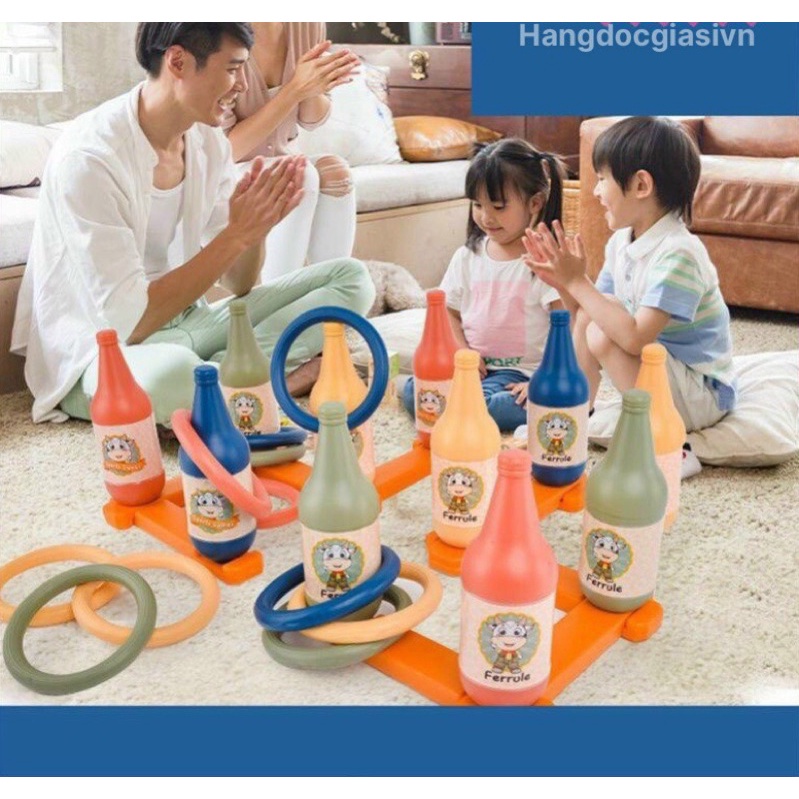 Đồ chơi ném vòng cổ chai cho bé