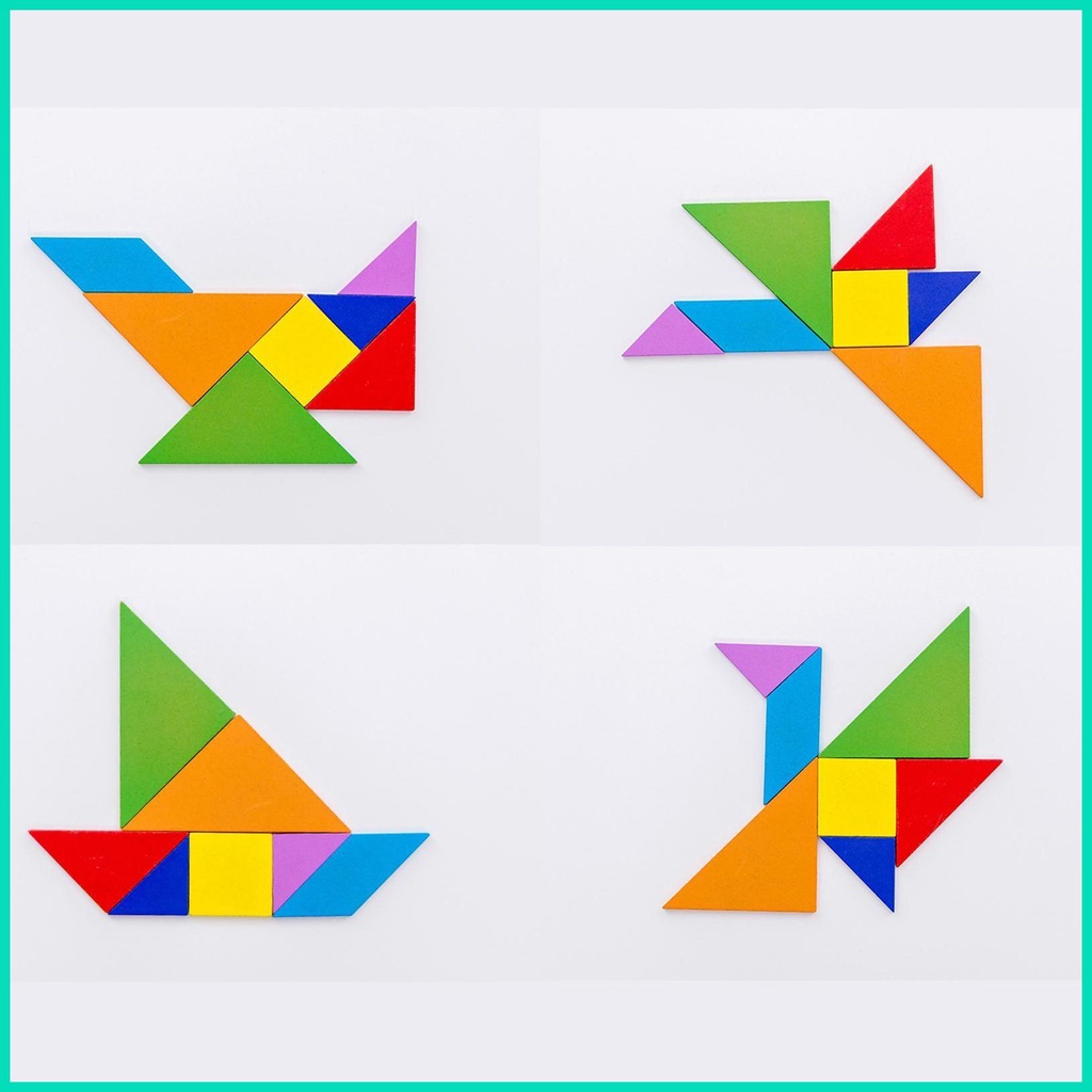 Bộ Đồ Chơi Ghép Hình Tangram Giúp Phát Triển Trí Tuệ Cho Bé
