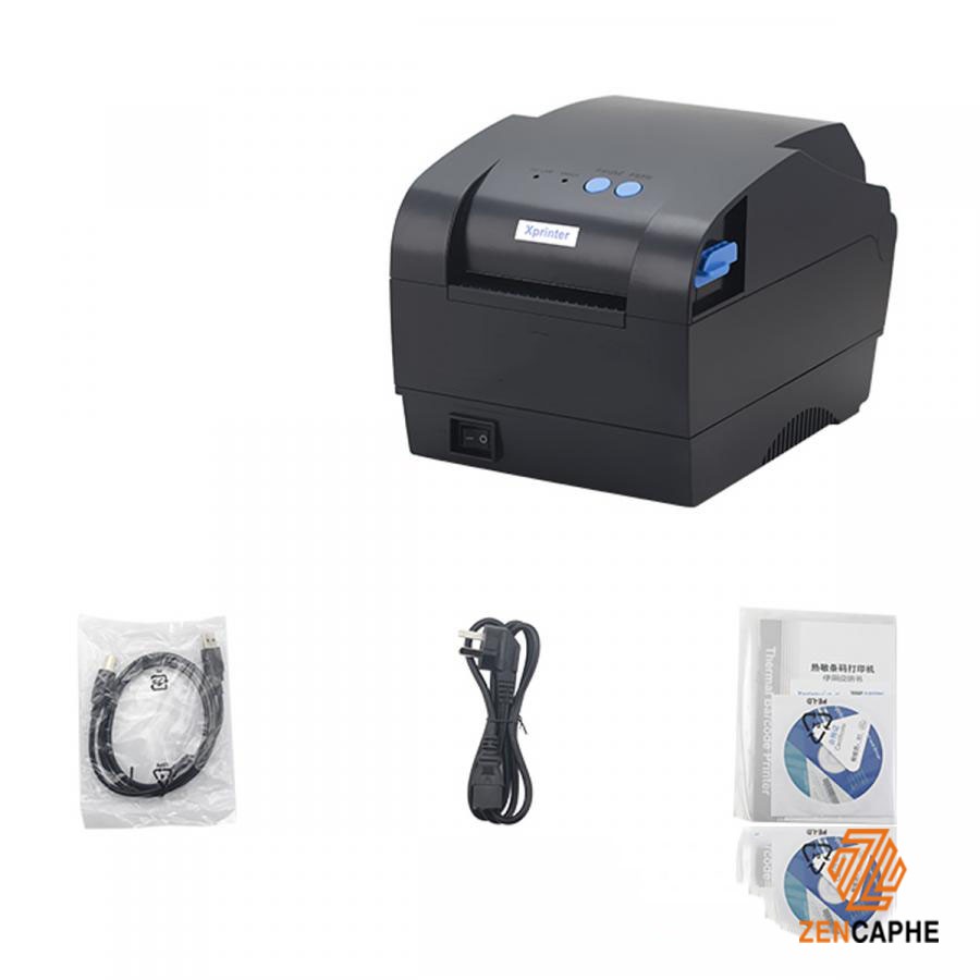 [ELCL100K giảm max 100K đơn 700K] Máy in tem nhãn, mã vạch cao cấp Xprinter 365B( Kết nối bluetooth và usb) | BigBuy360 - bigbuy360.vn