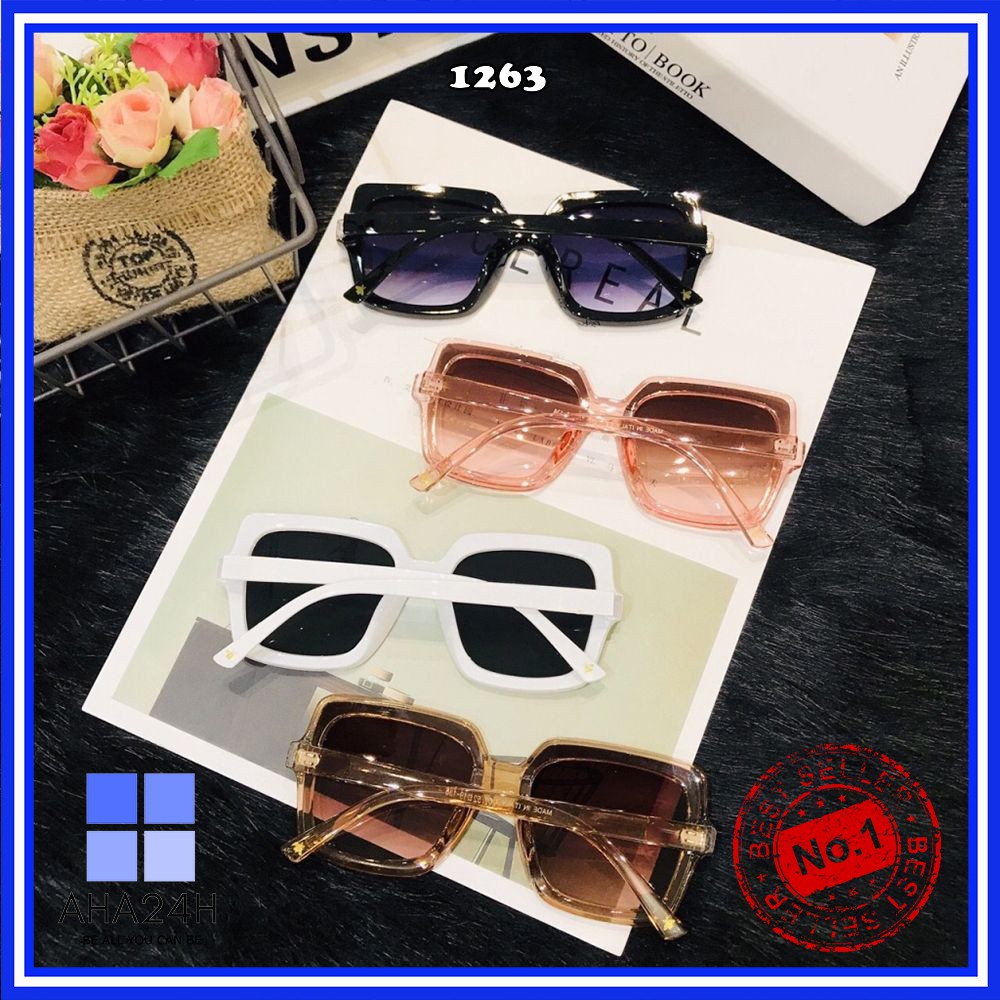 Mắt kính nữ đính ong cao cấp💖FREESHIP💖gọng kính mát viền dày tinh tế AH1263 | BigBuy360 - bigbuy360.vn