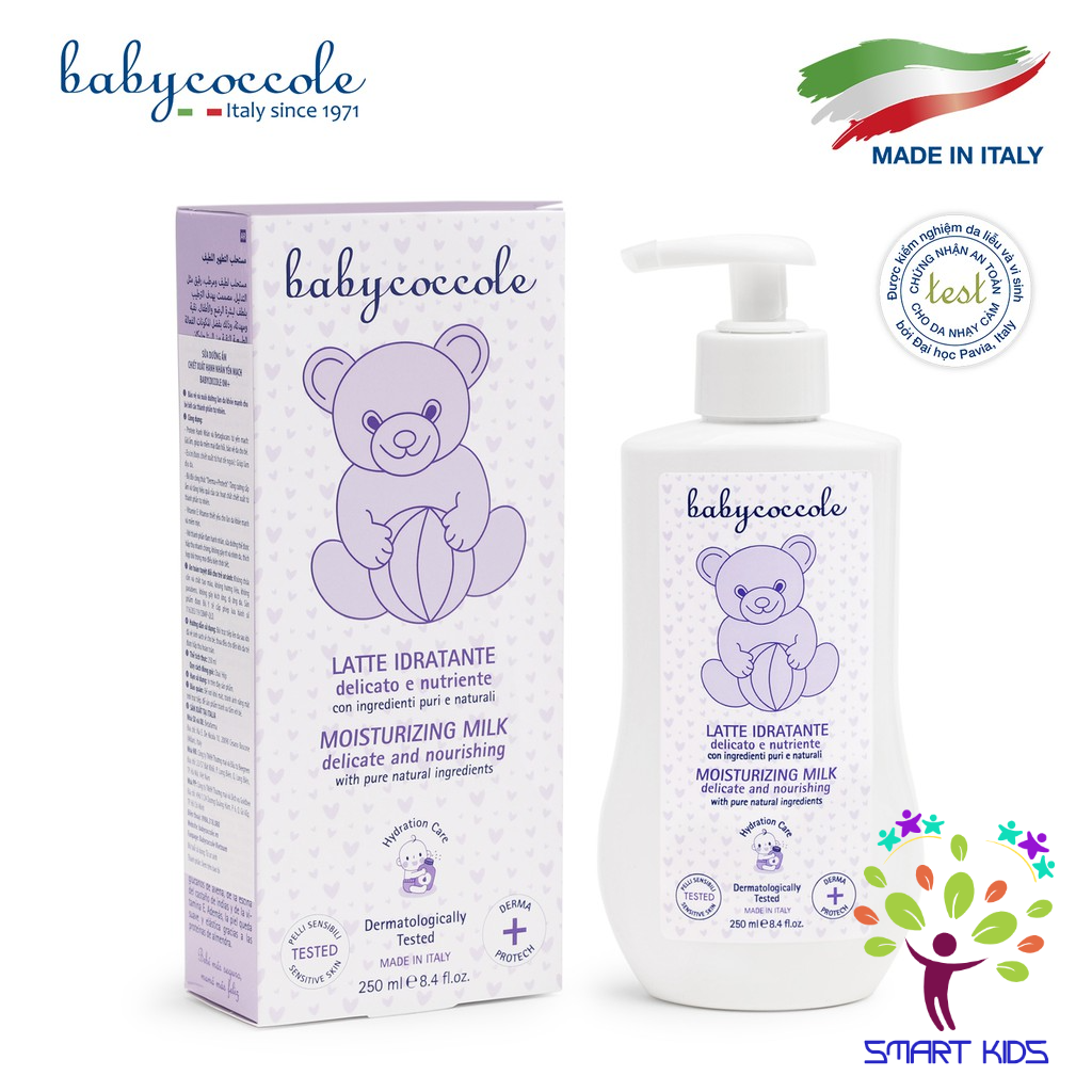 Sữa dưỡng thể chiết xuất hạnh nhân Babycoccole 250ml 0M+