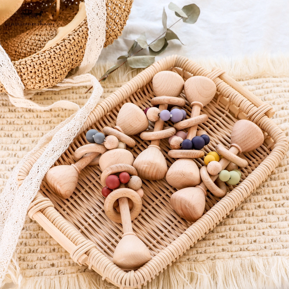 Đồ chơi cầm tay gặm răng MAMIMAMIHOME dành cho bé mọc răng không có BPA