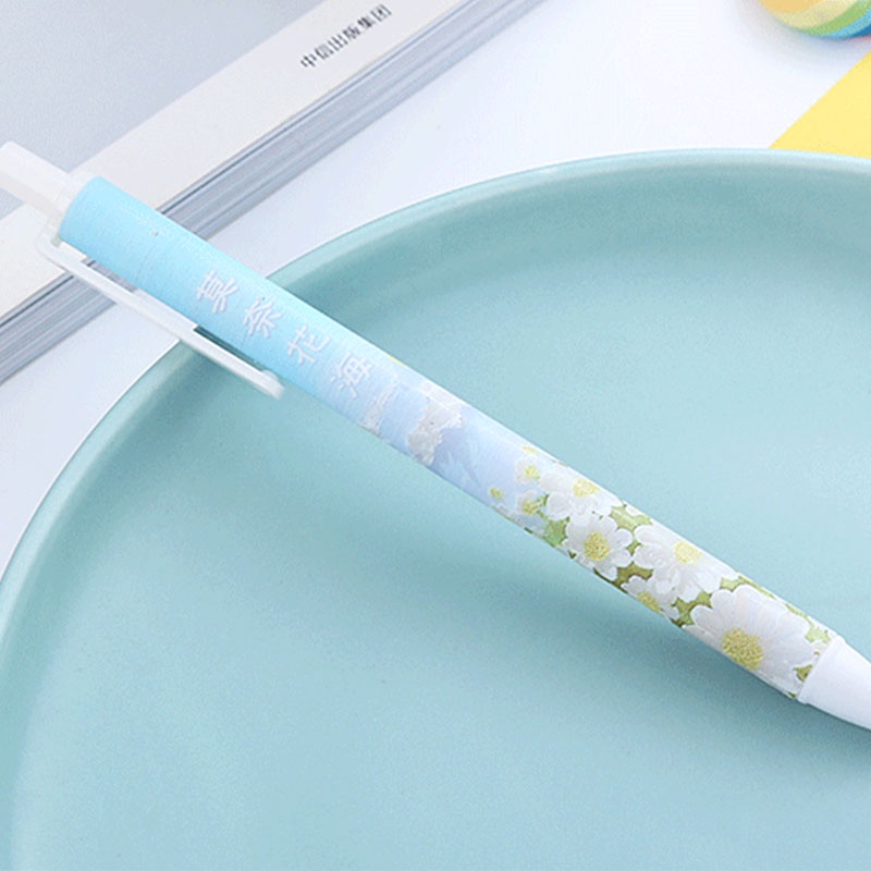 Bút Mực Gel Hình Bông Hoa Hoạt Hình Dễ Thương
