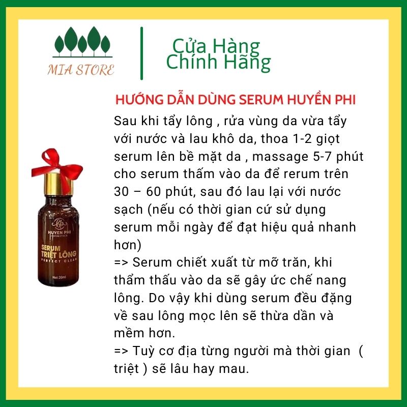 Kem Tẩy Lông Huyền Phi Tặng Serum Triệt Lông Sạch Sẽ An Toàn Không Đau Rát Dưỡng Da Mền Mại