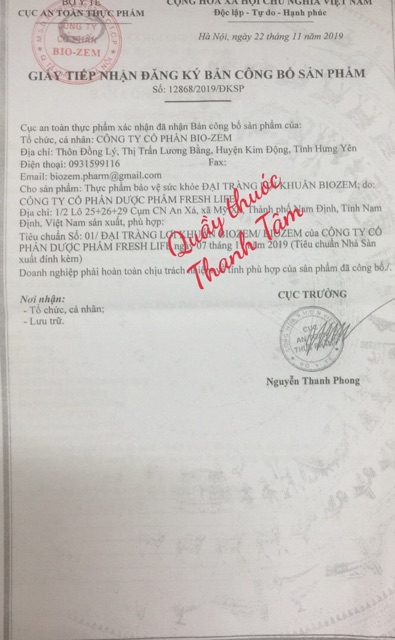 Đại tràng  lợi khuẩn BIOZEM