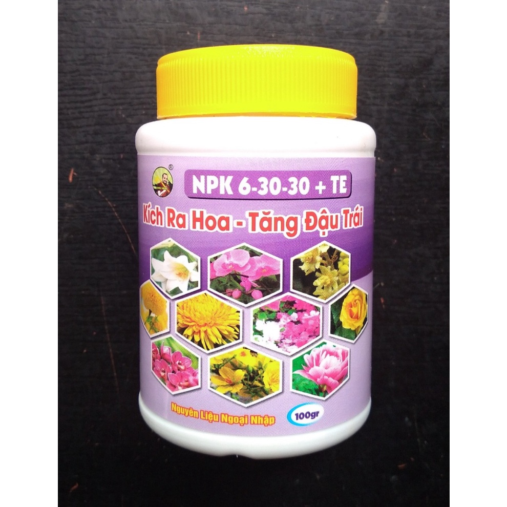 Bộ 3 phân bón kích nụ cho cây Hoa Hồng ( hoa hồng, mpk, 6-30)