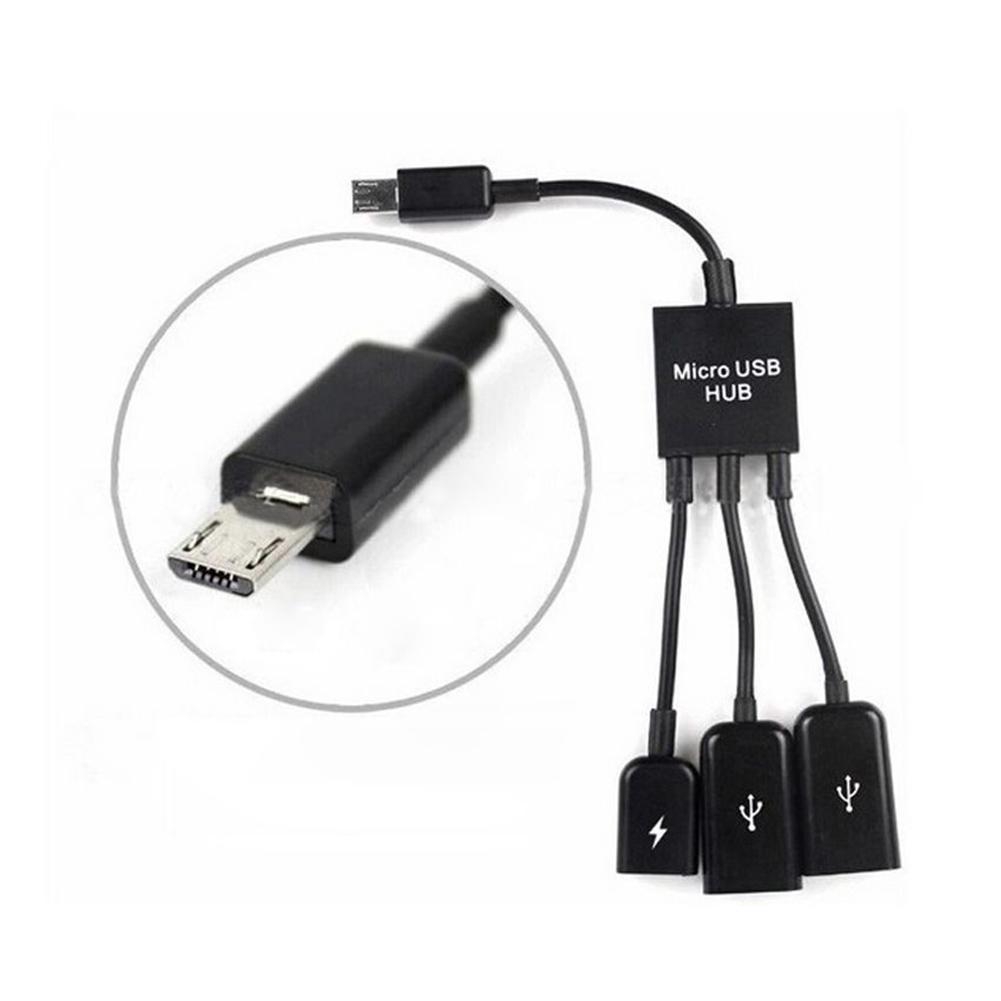 Bộ điều hợp OTG Hub Micro USB 2.0 3 trong 1 chuyên dụng