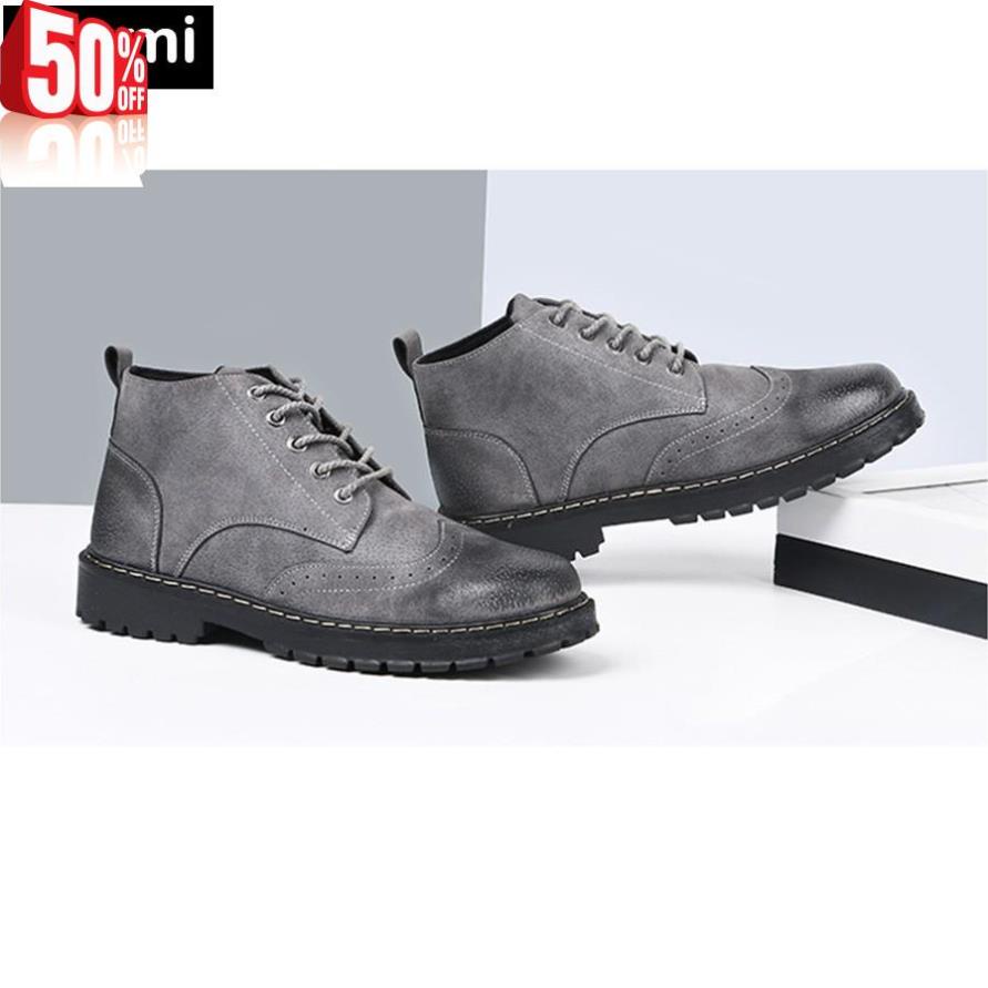 FALE SALE Giày Bốt cổ thấp Alami cao cấp GB02 Có Sẵn ⚡ CHẤT sịn : new L ! ' !