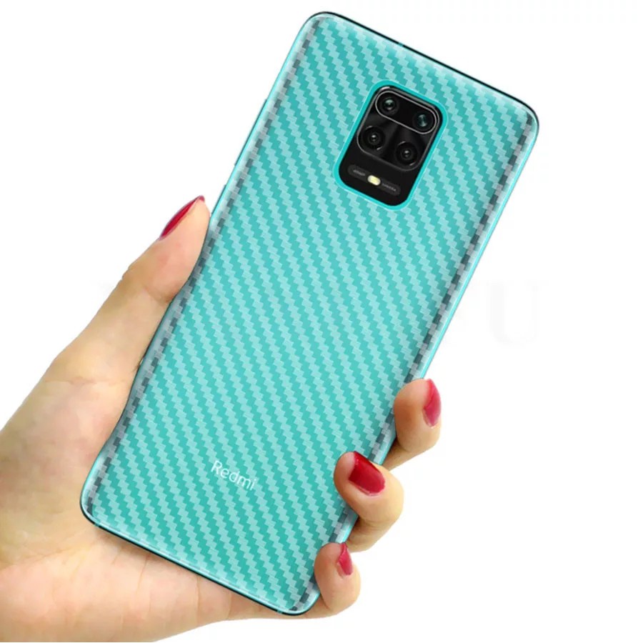 Dán lưng Carbon Redmi Note 9s / Note 9 Pro / Note 9 / Redmi 10 X 4G / Mi 10T Lite / Note 9 PRO 5G chống vân tay cacbon