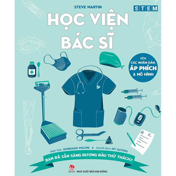 Sách - Stem - Học viện Bác sĩ - nxb Kim Đồng