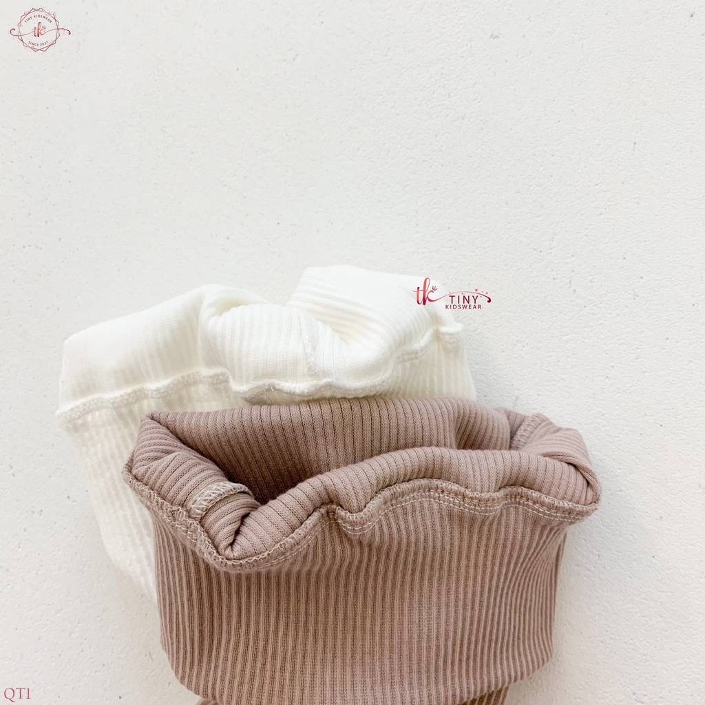 Quần tất legging gân cạp cao giữ ấm bụng cho bé từ 5-13kg [QT1]
