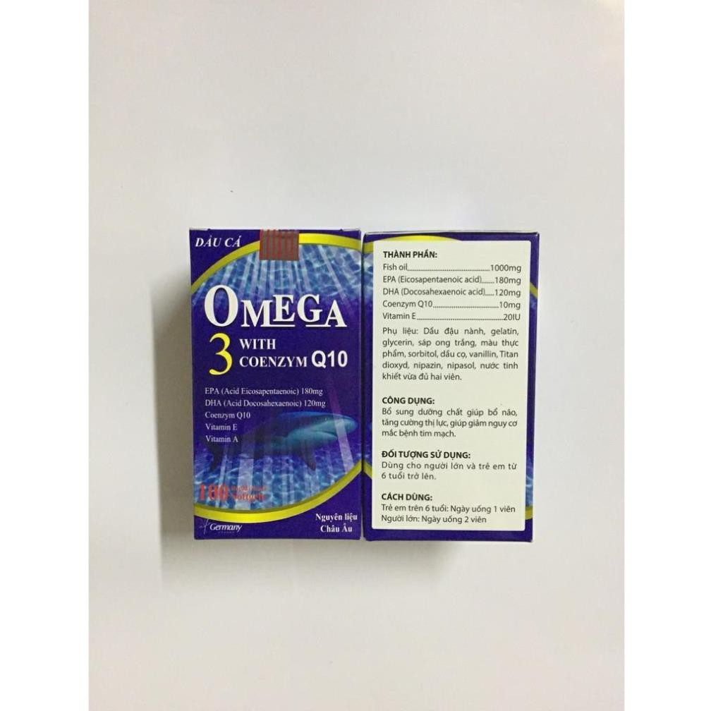 Dầu Cá Alaska Omega 3 Hộp 100 viên - Bổ Não, Tăng Cường Thị Lực, Giảm Nguy Cơ Mắc Bệnh Tim Mạch