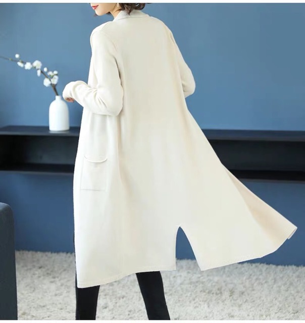 Khoác len dáng dài