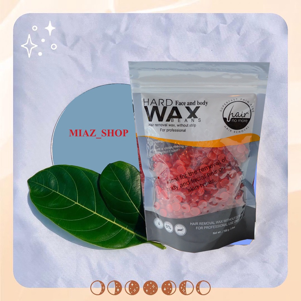 Sáp wax lông nóng HARD WAX BEANS (Face and body) 100gr/ 1gói