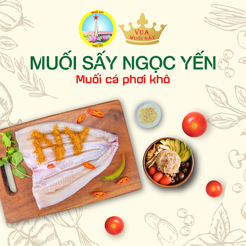 Muối sấy Ngọc Yến loại 250g đặc sản Đồng Tháp NSX 1-09-2023 HSD 1-09-2024