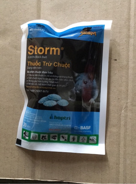 Combo 5 gói diệt chuột storm 20 viên