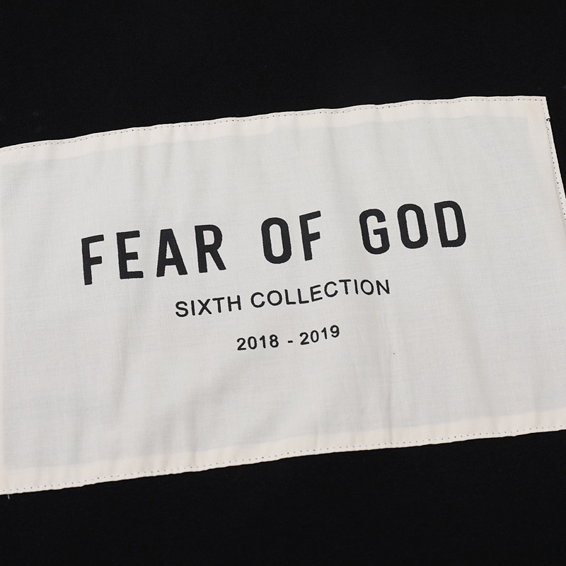 FEAR OF GOD FOG Season 6 main line chest ESSENTIALS FG patch LOGO T-shirt couple loose T-shirt