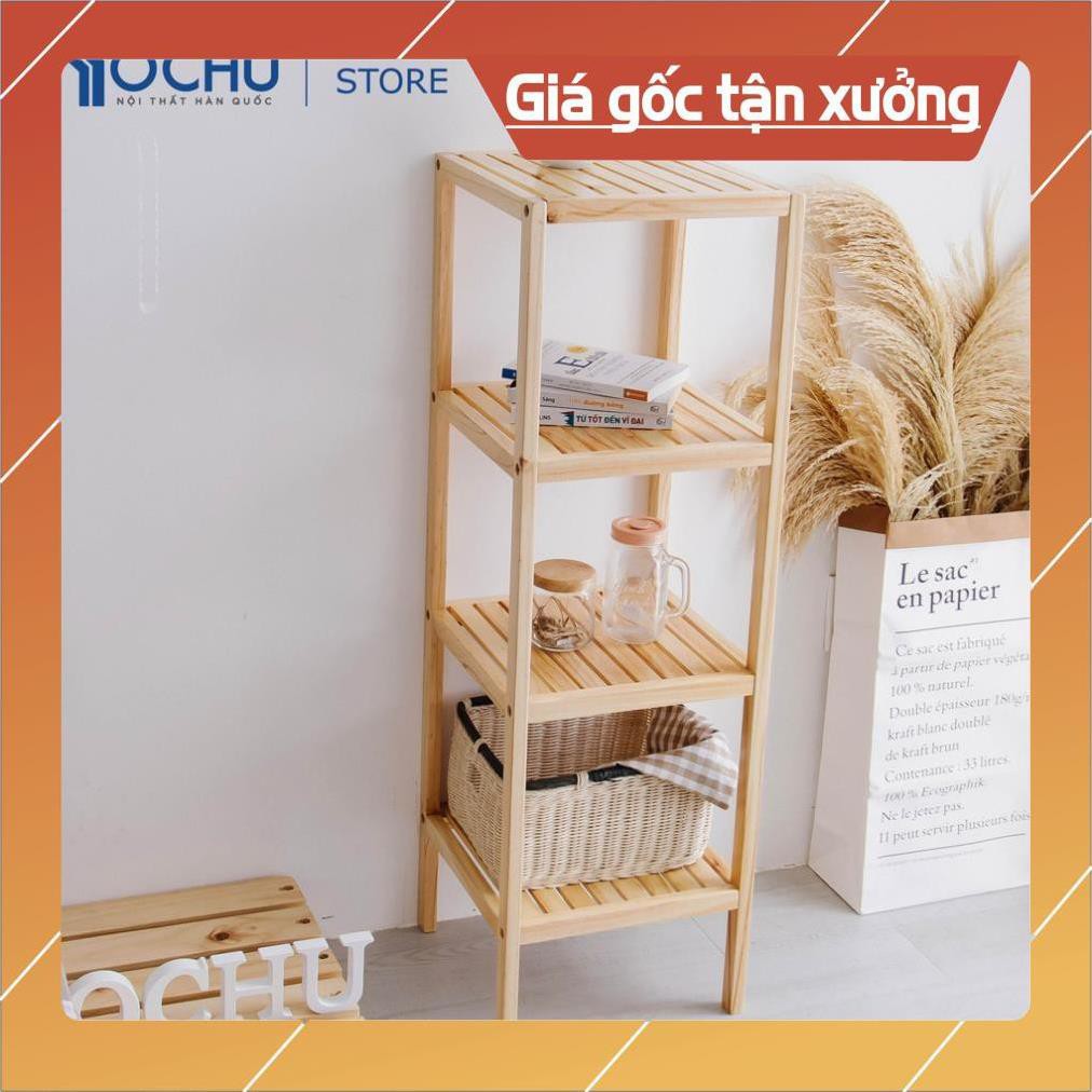 (Giá Xưởng) Kệ Đa Năng 4 Tầng Khung Gỗ