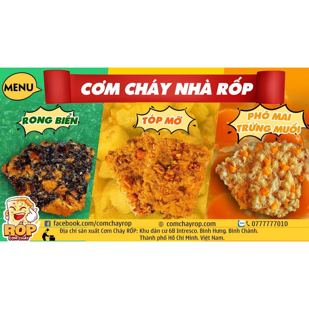 Cơm Cháy Rốp phô mai trứng muối loại 80 gram