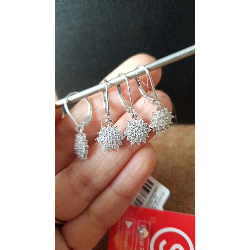 Khuyên tai bạc SUNLIGHT Nga