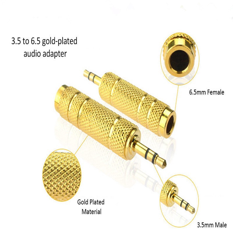 Đầu nối bộ chuyển đổi âm thanh 3.5 mm sang lỗ cắm 6.35 mm