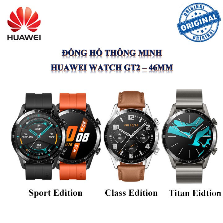 [Huawei Watch GT2] Đồng hồ thông minh Huawei Watch GT 2 46mm - Hàng Chính Hãng