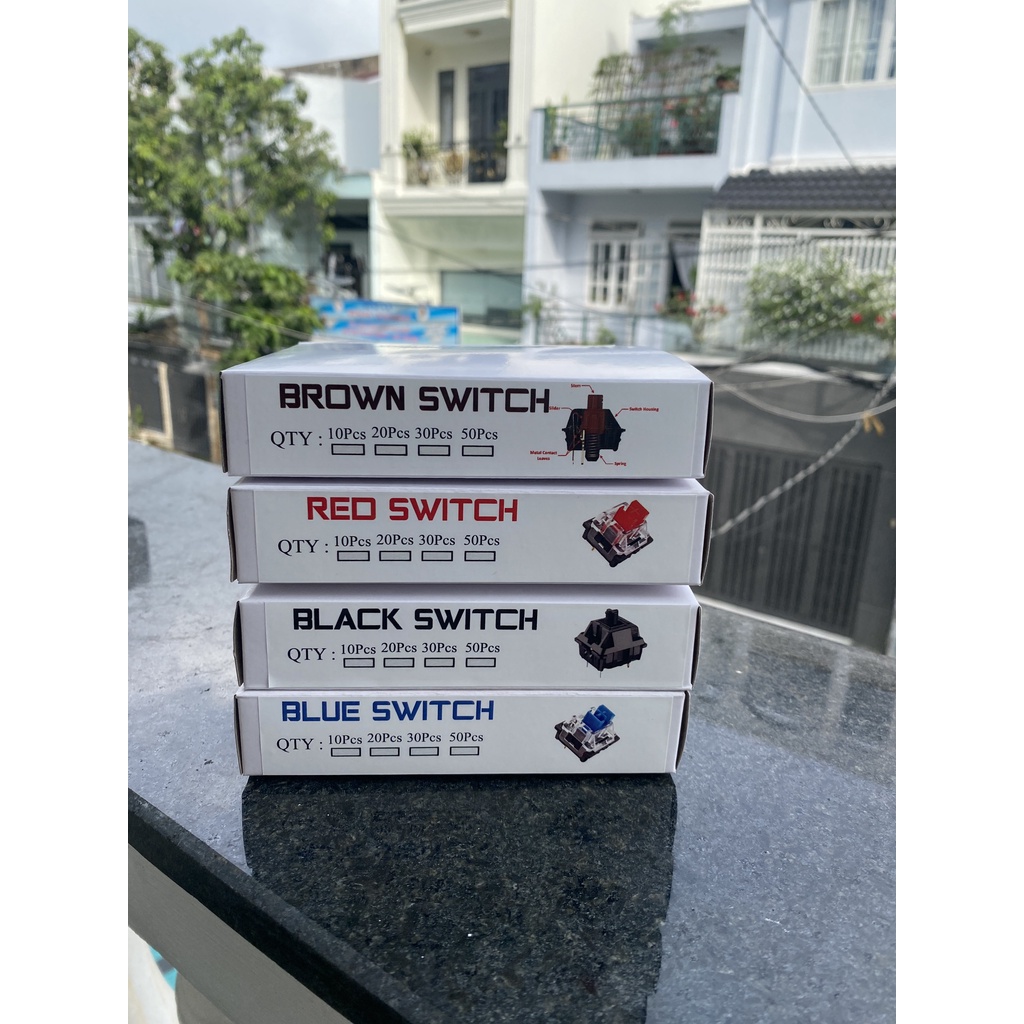 Switch phím cơ Coputa trục cơ bàn phím Blue Switch/Red Switch/Brown Switch/Black Switch