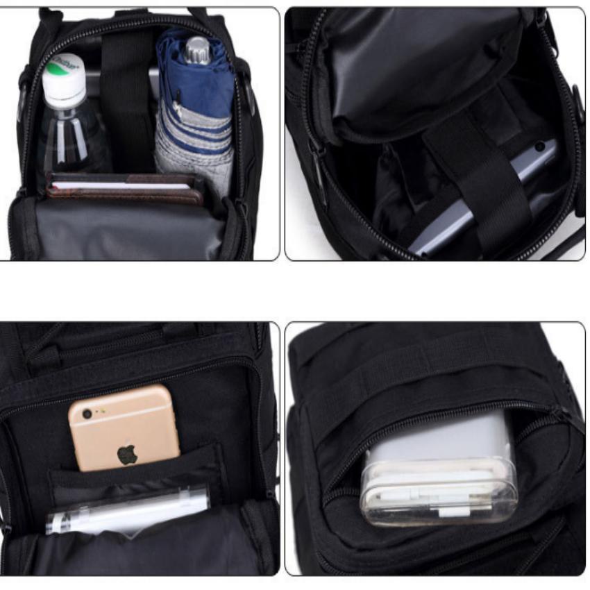 Túi đeo ngực thời trang du lịch phong cách Quân đội Mỹ Z 208128 4(đen) | BigBuy360 - bigbuy360.vn