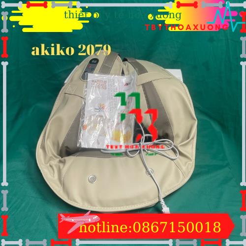 Đai Massage Đấm Lưng Vai Cổ Gáy Akiko - Nhật Bản, Bảo Hành 12 Tháng