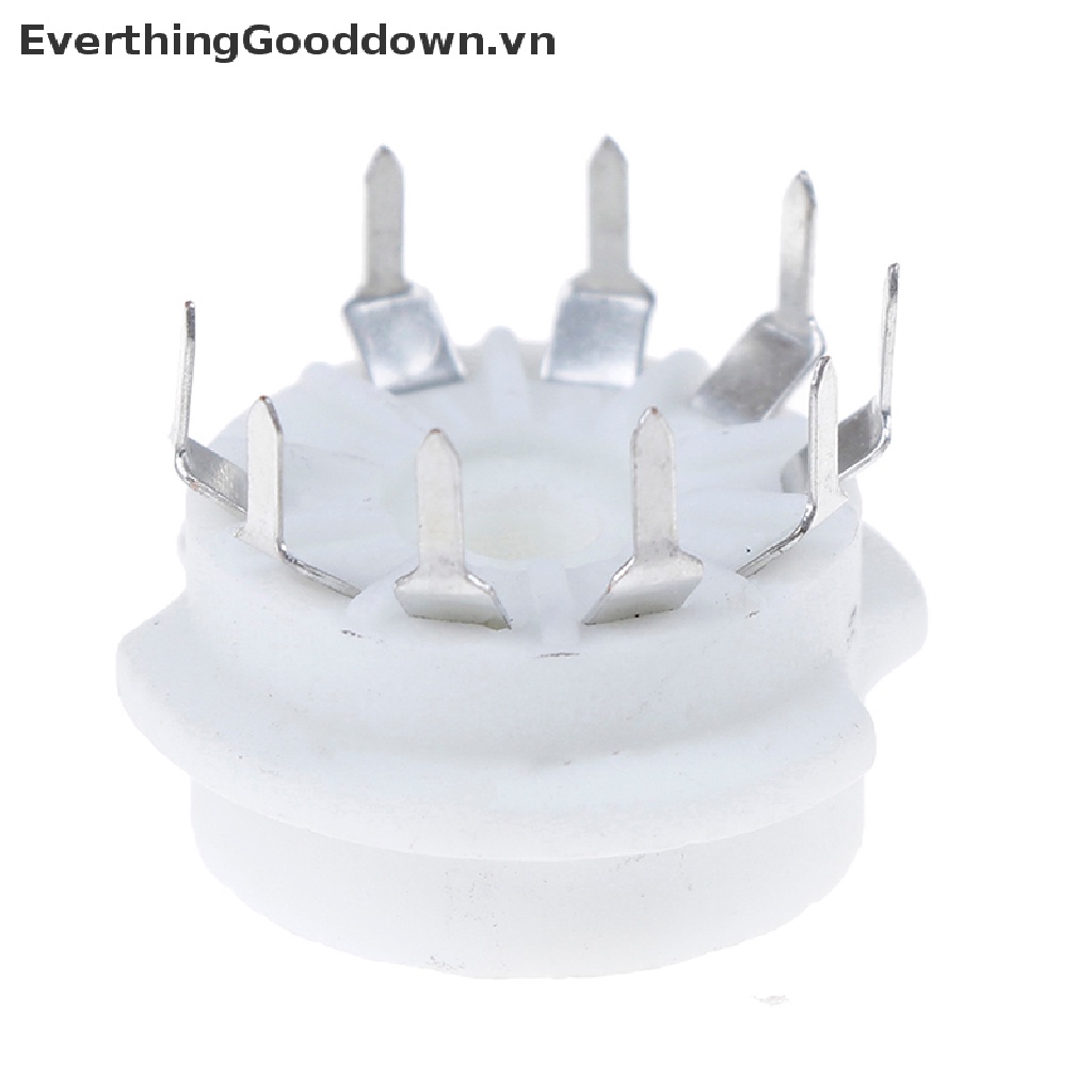 Everthinggooddown 1 Cái Van Ổ Cắm Bằng Gốm Mạ Vàng 9pin Cb Cho 12AX7 12AU7 ECC83