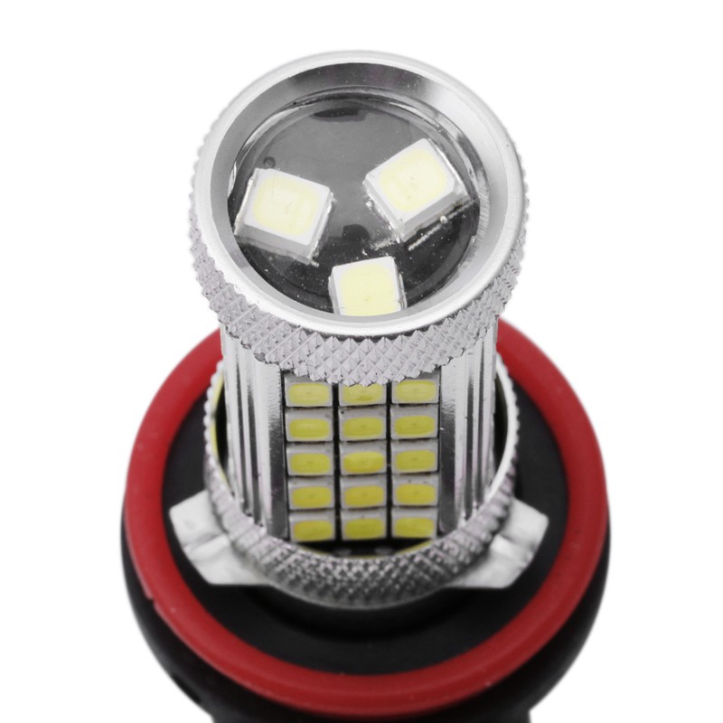 Đèn sương mù DC 12V H11 2835 63 LED 6000K màu trắng cho xe hơi