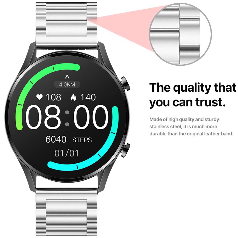 Dây Đeo Kim Loại Cho Đồng Hồ Thông Minh xiaomi Kieslect K11 xiaomi IMILAB W12 KW66
