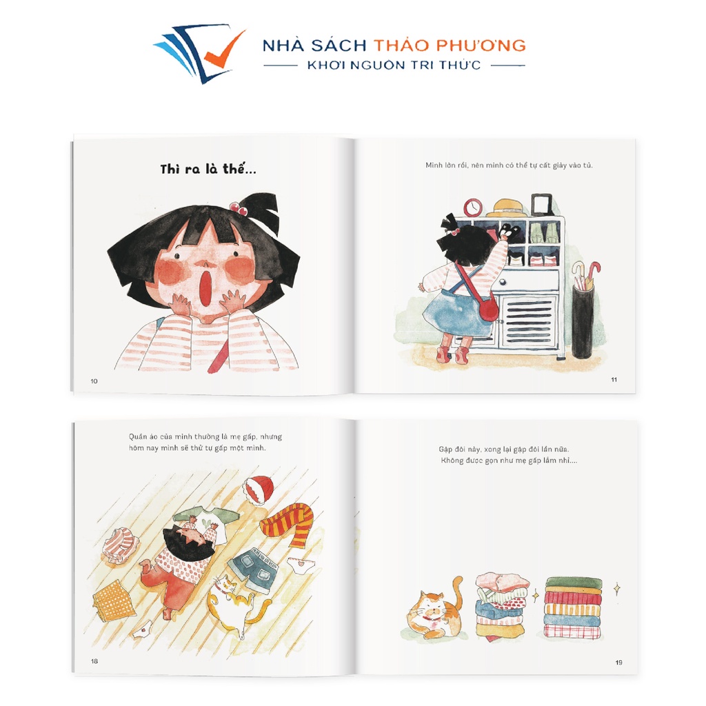 Sách Ehon Nhật Bản - Chúng mình lớn rồi dành cho trẻ từ 3-6 tuổi ( Bộ 4 cuốn )