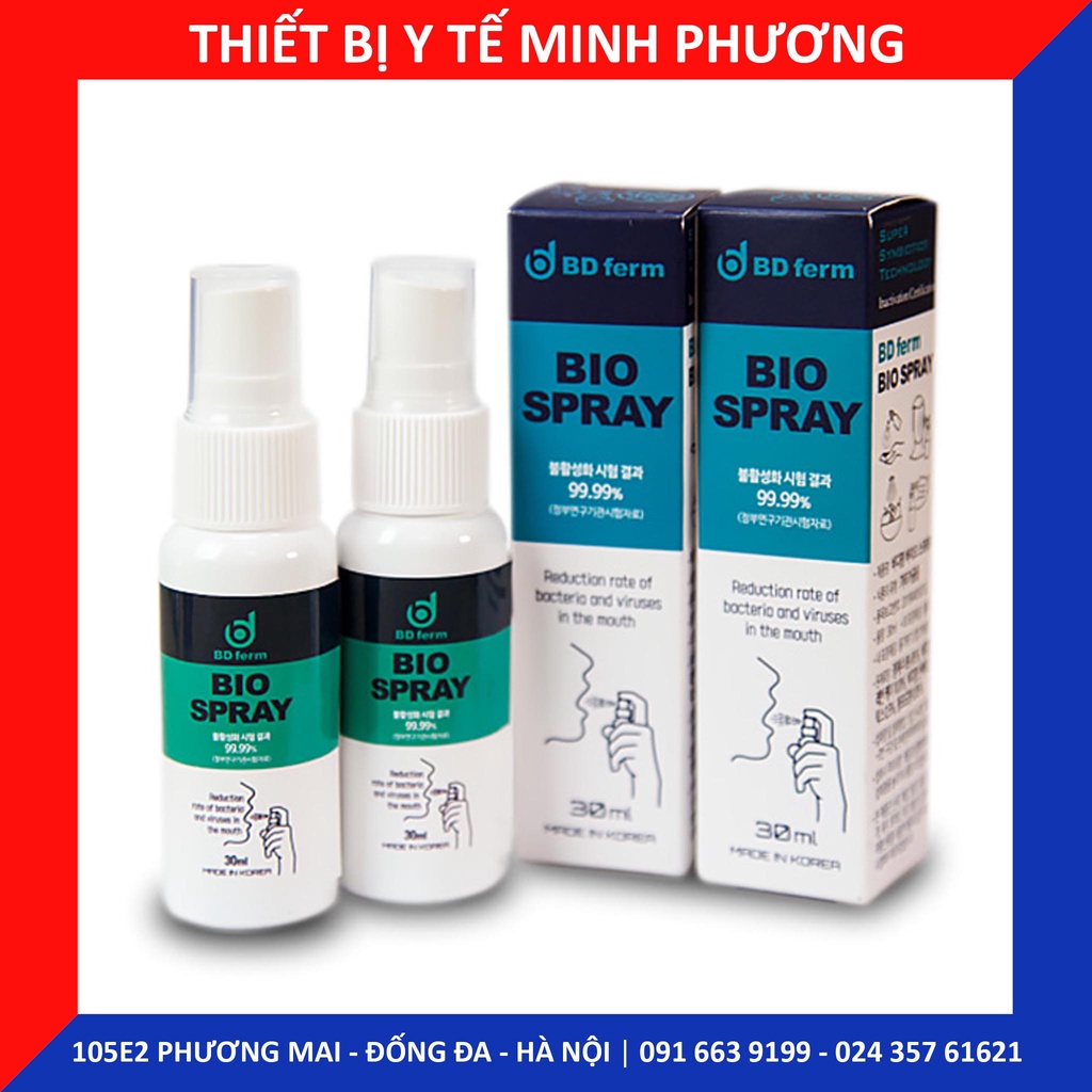 Xịt họng sinh học BD Ferm Bio Spray 30ml Hàn Quốc