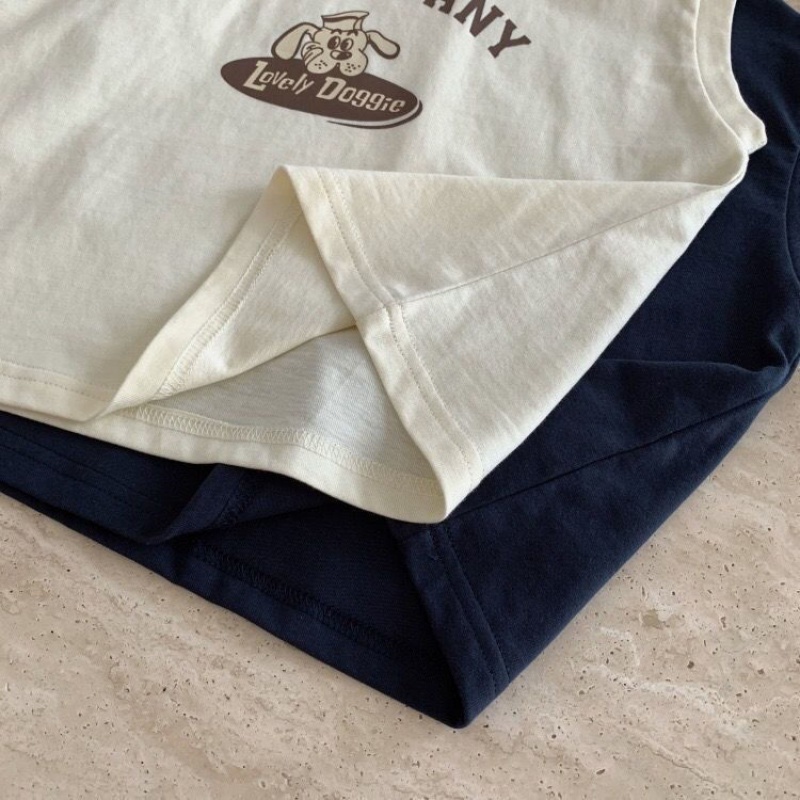 MNGRL Áo Ba Lỗ Không Tay Vải Cotton Hàn Quốc Mềm Mát Thời Trang Mùa Hè Cho Bé Trai