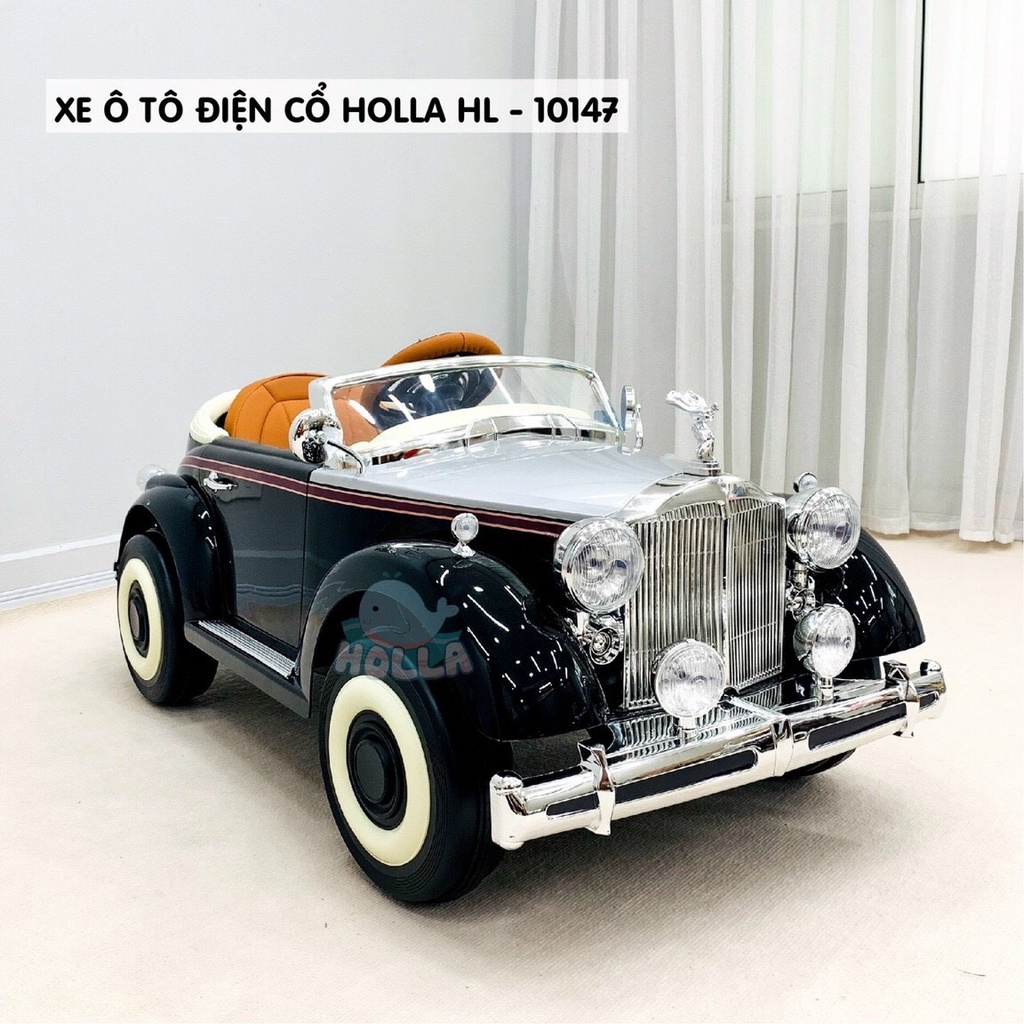 Xe ô tô điện cổ điển Rolls Royce HOLLA HL-1014 có điều khiển và nhấn chân ga - Tích hợp Bluetooth | Xe ô tô điện trẻ em