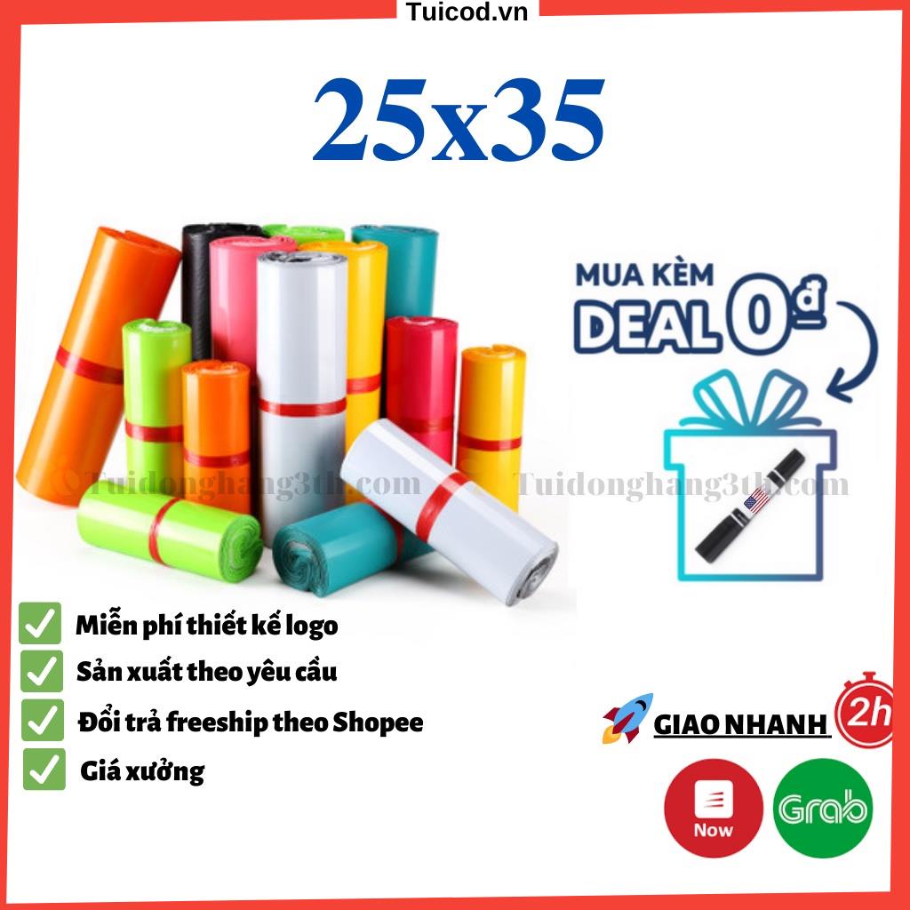 Túi bóng đóng hàng niêm phong tự dính size 25x35, tuigoihang 25x35,Tuicod